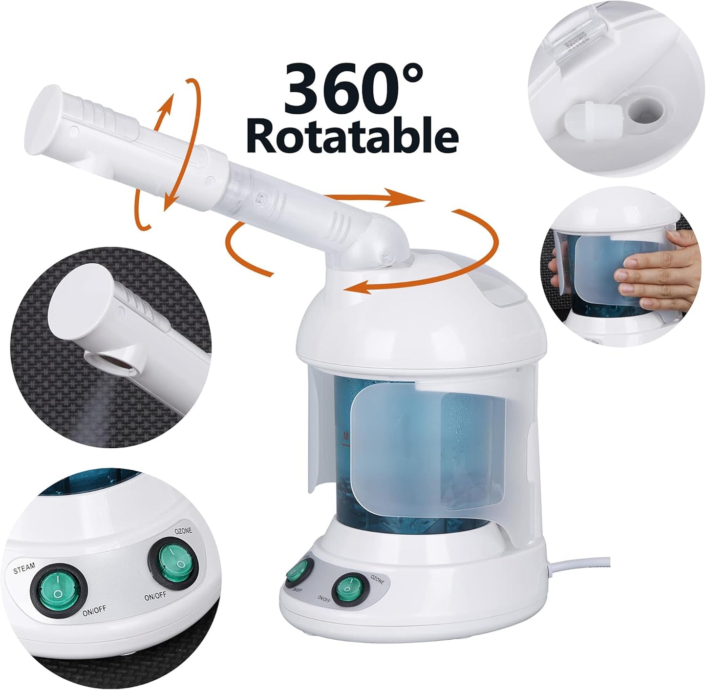 SteamGlow™ Nano Hot Spray Facial & Hair Care System